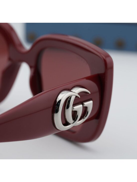 Gucci GG1975S 005 Square Sunglasses – Burgundy main image 9